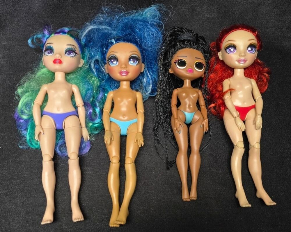 MGA Rainbow High & Sunset Fashion Doll Bundle - Ruby Holly Skyler World Travel
